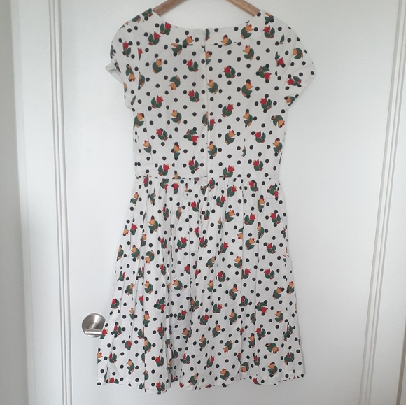 Bea & Dot by Modcloth Vintage Floral Poka Dot Dress - Picture 6 of 7